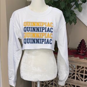 NWOT Quinnipiac University Cropped Top